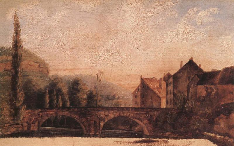 Gustave Courbet Bridge Norge oil painting art